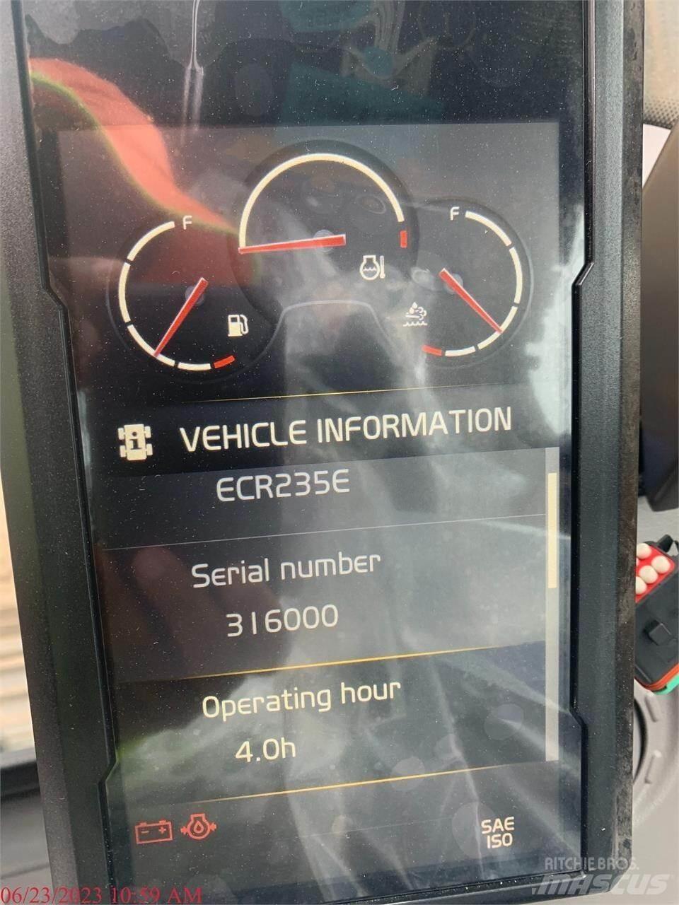 Volvo ECR235EL Bagri goseničarji