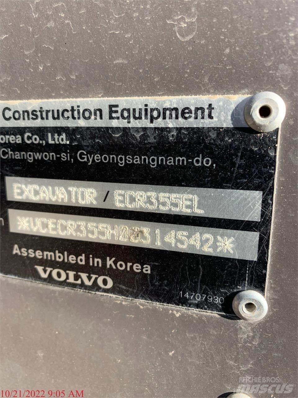 Volvo ECR355EL Bagri goseničarji