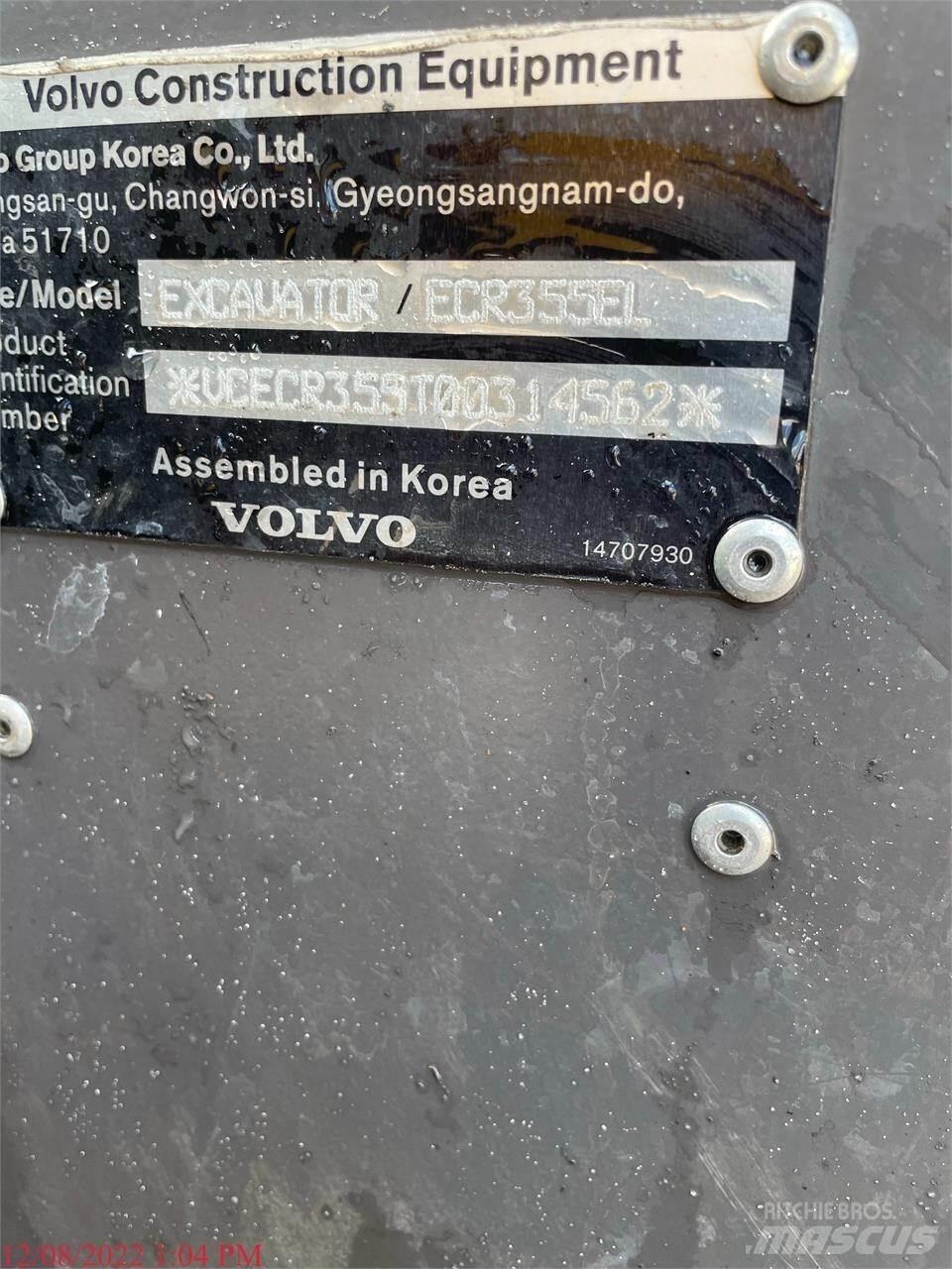 Volvo ECR355EL Bagri goseničarji
