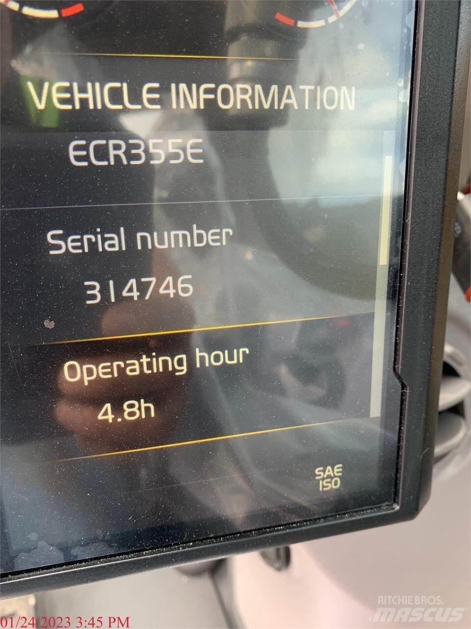 Volvo ECR355EL Bagri goseničarji