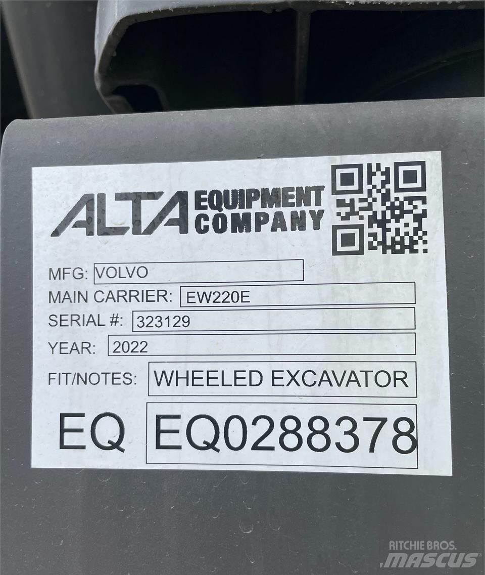 Volvo EW220E Bagri na kolesih