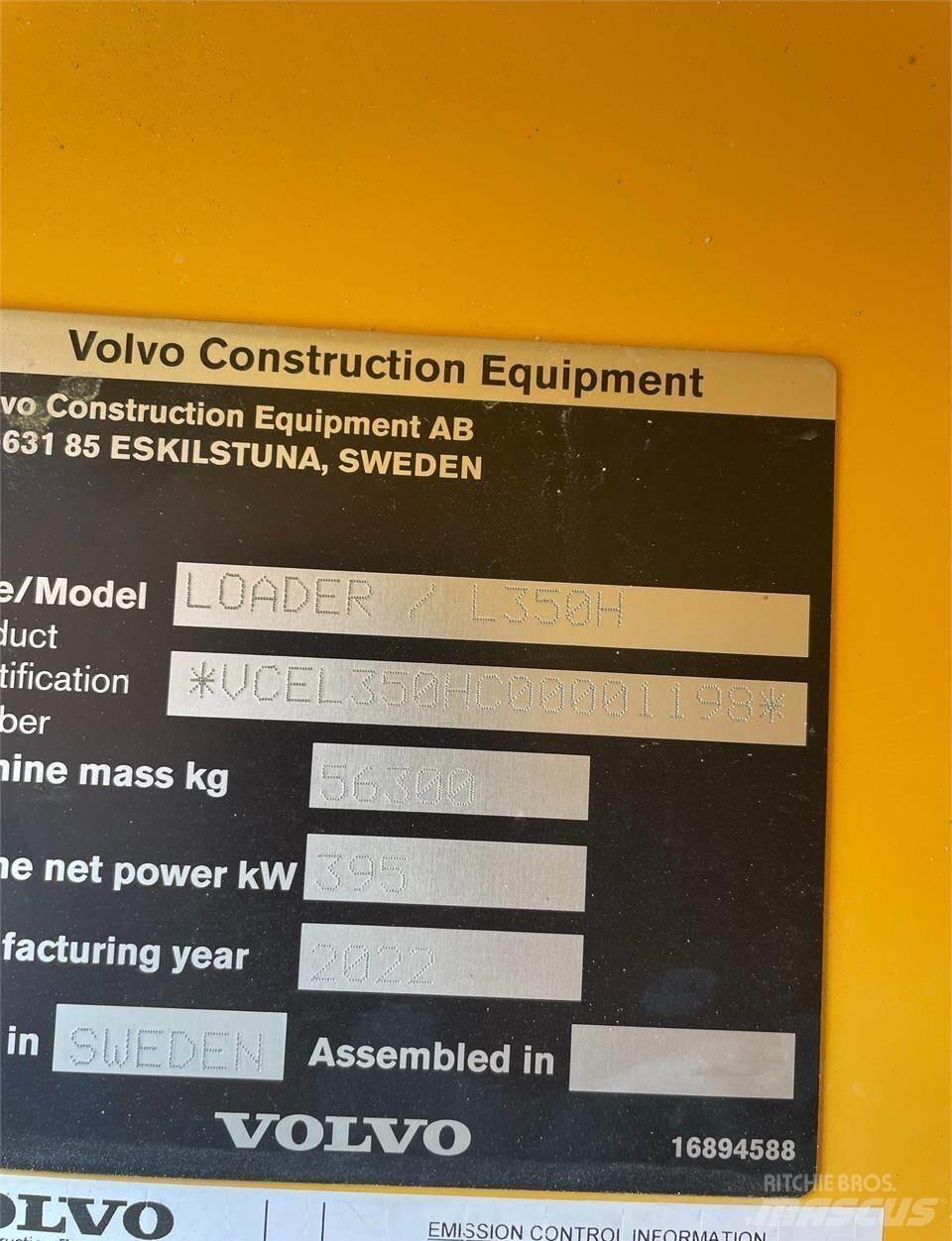 Volvo L350H Kolesni nakladalci