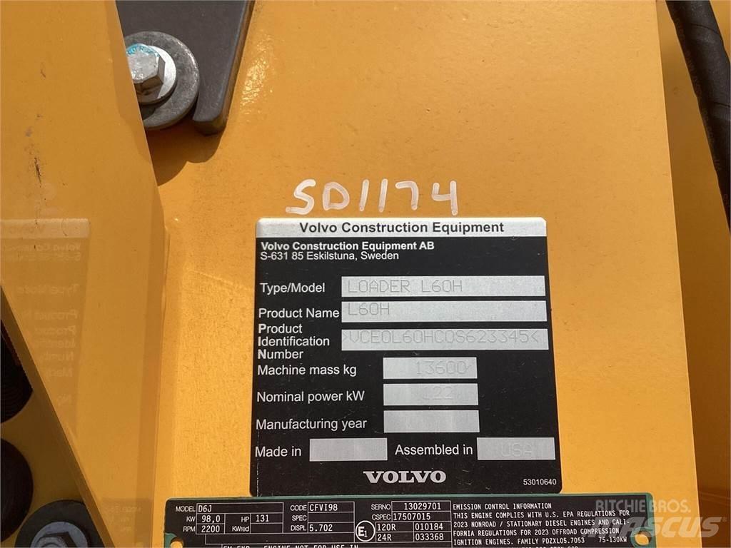 Volvo L60H Kolesni nakladalci