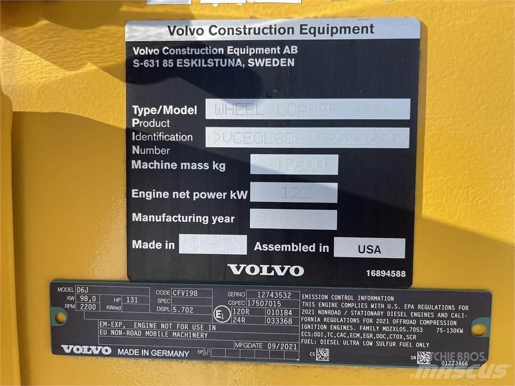 Volvo L60H Kolesni nakladalci
