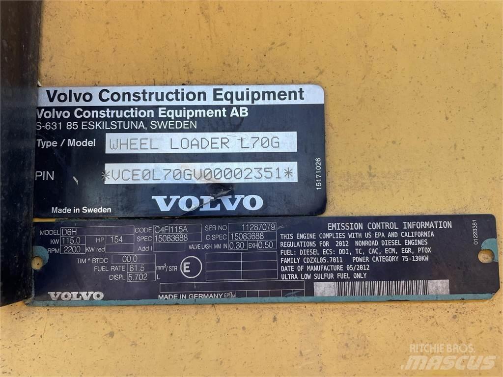 Volvo L70G Kolesni nakladalci