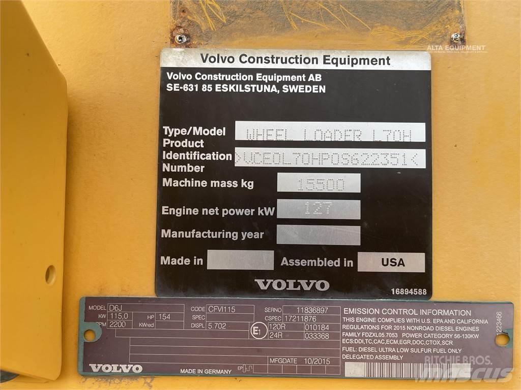 Volvo L70H Kolesni nakladalci