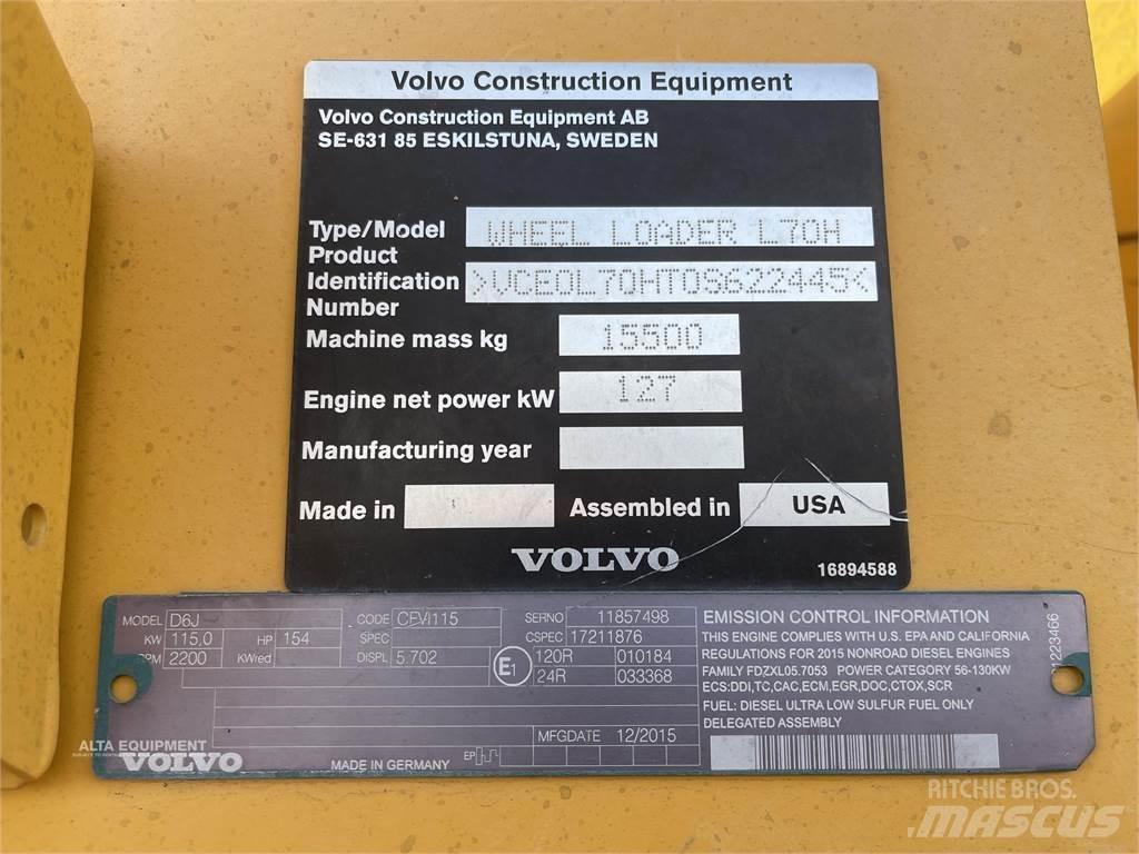 Volvo L70H Kolesni nakladalci