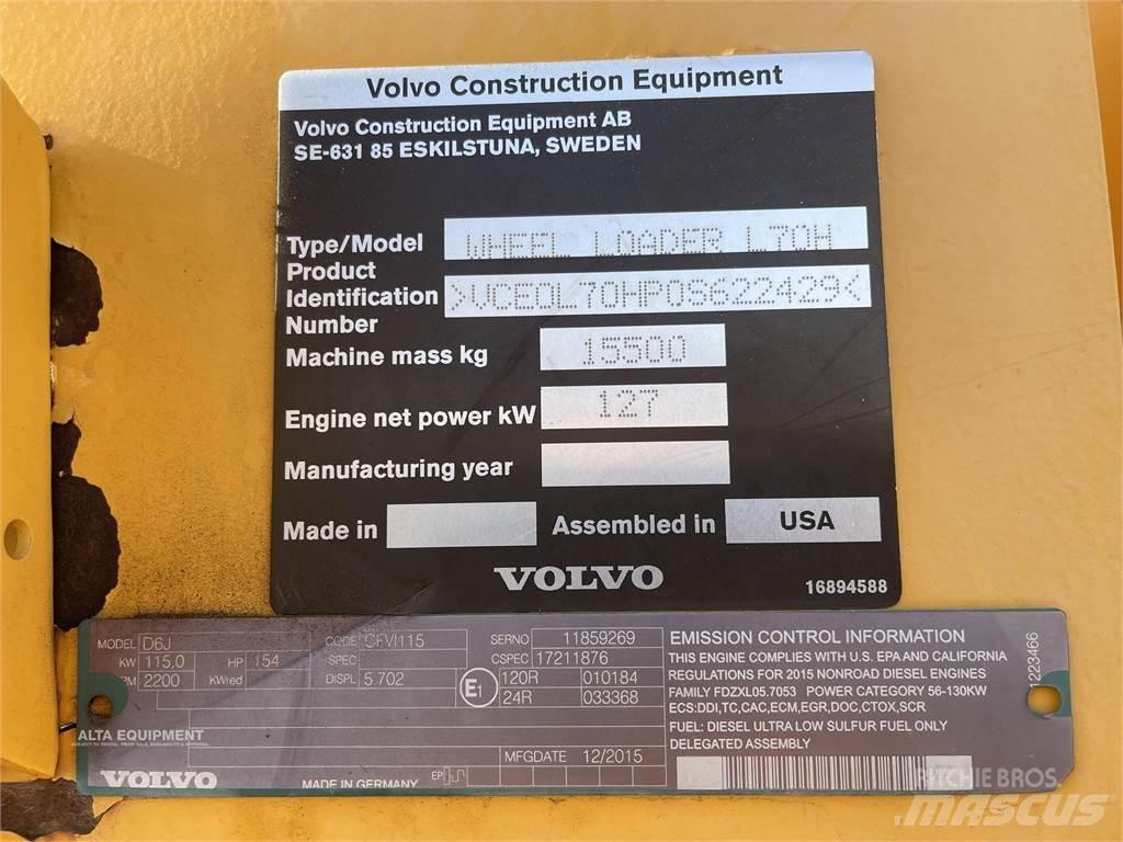 Volvo L70H Kolesni nakladalci