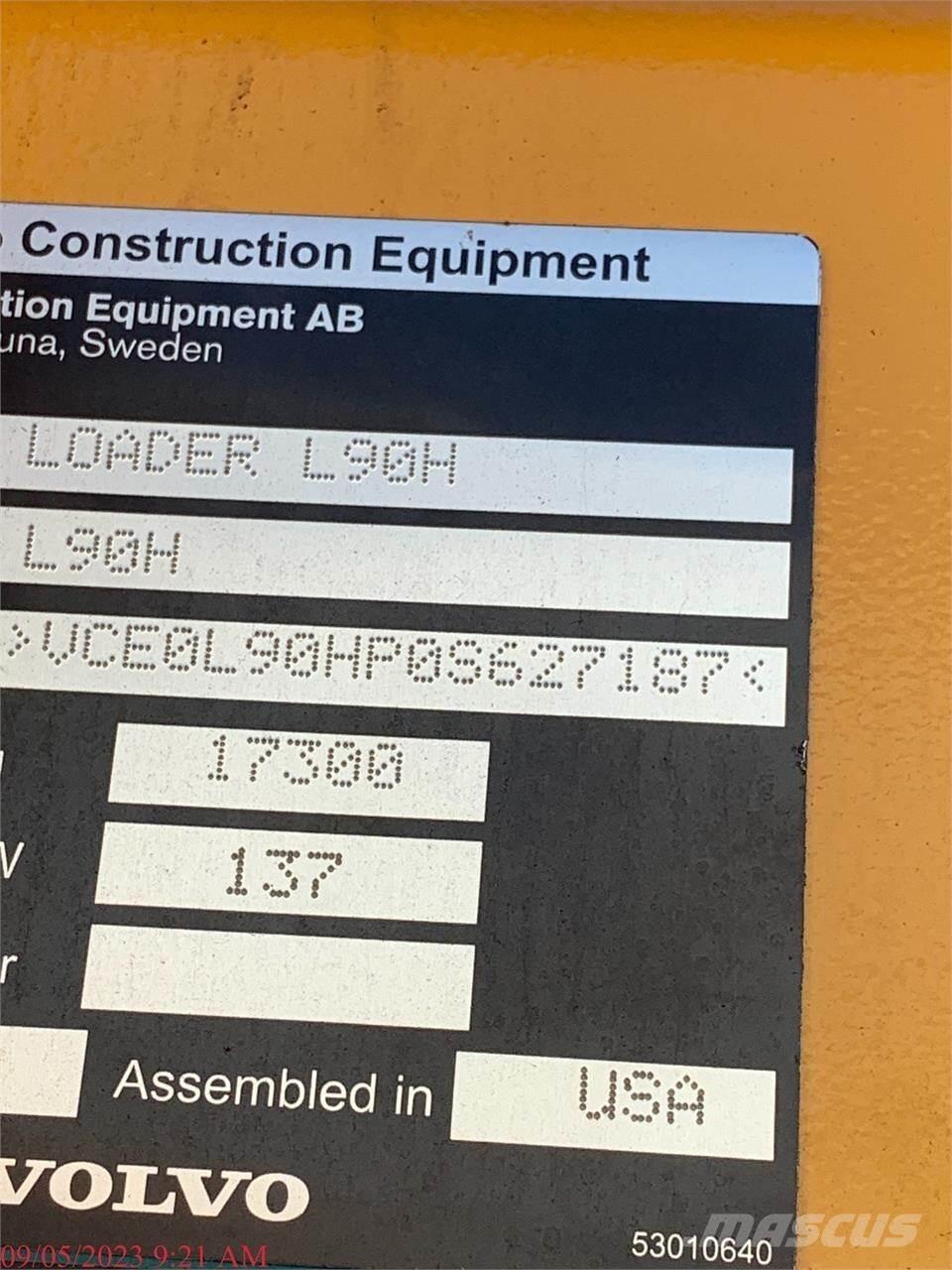 Volvo L90H Kolesni nakladalci