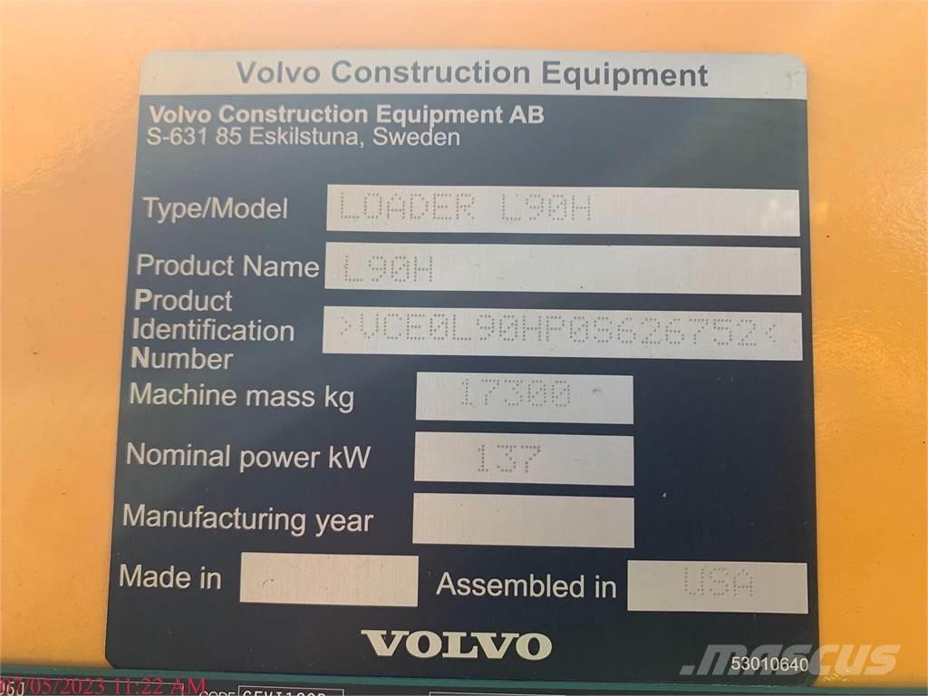 Volvo L90H Kolesni nakladalci