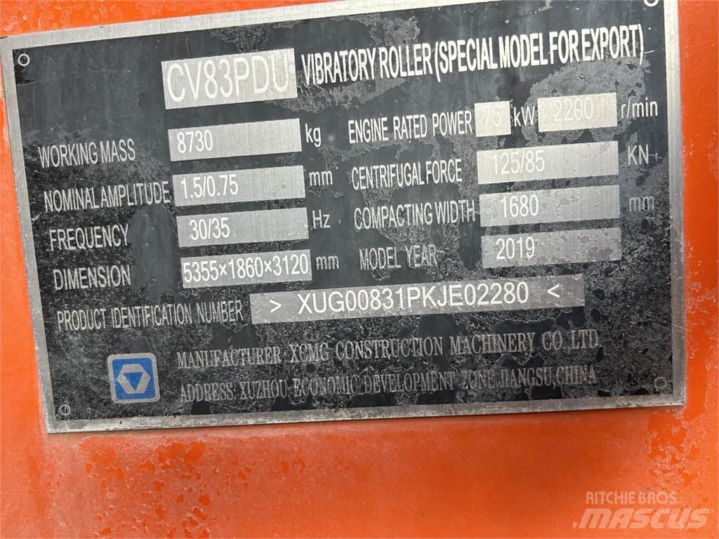 XCMG CV83PDU Dvojni valjarji