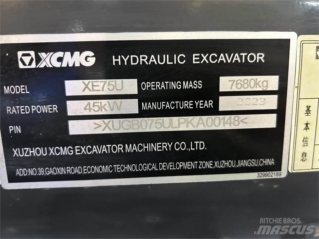 XCMG XE75U Bagri goseničarji