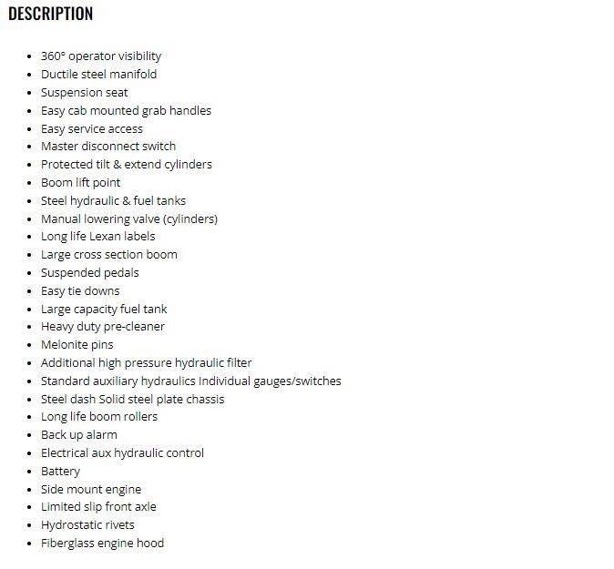 Xtreme MFG XR619 Teleskopski viličarji