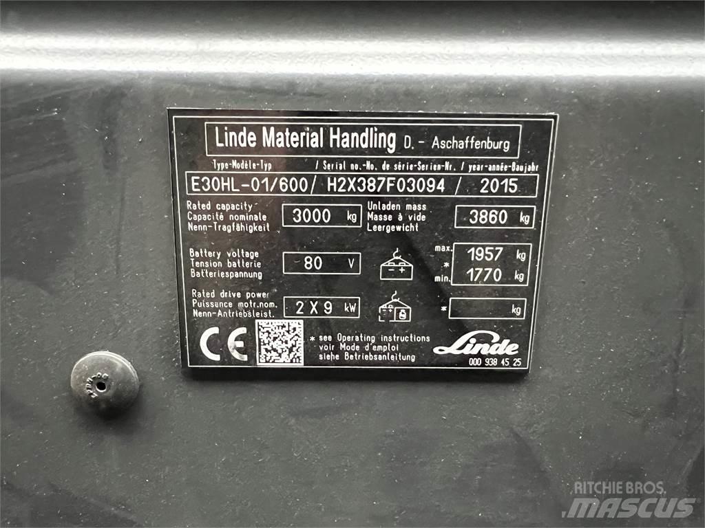 Linde E30/600HL Električni viličarji