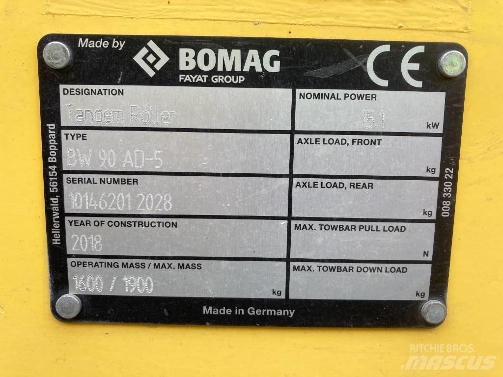 Bomag BW 90 AD-5 Dvojni valjarji