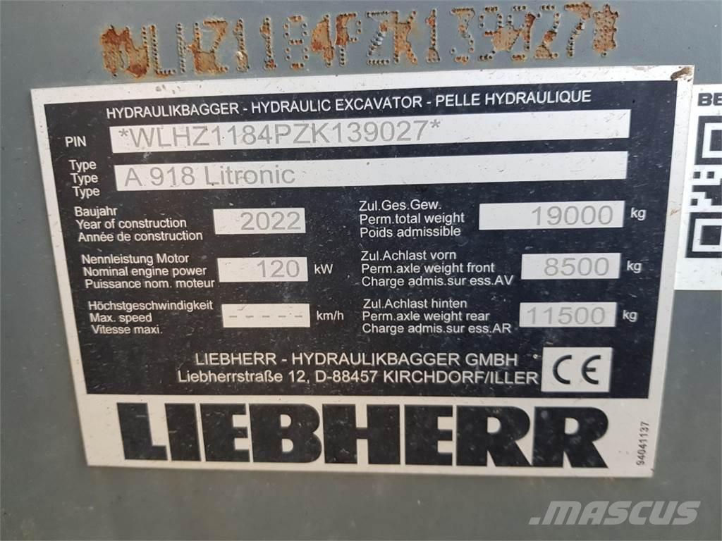 Liebherr A918 Bagri na kolesih