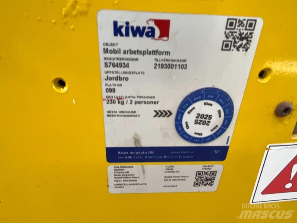 Saxlift GMG 930 ED, Škarjaste dvižne ploščadi