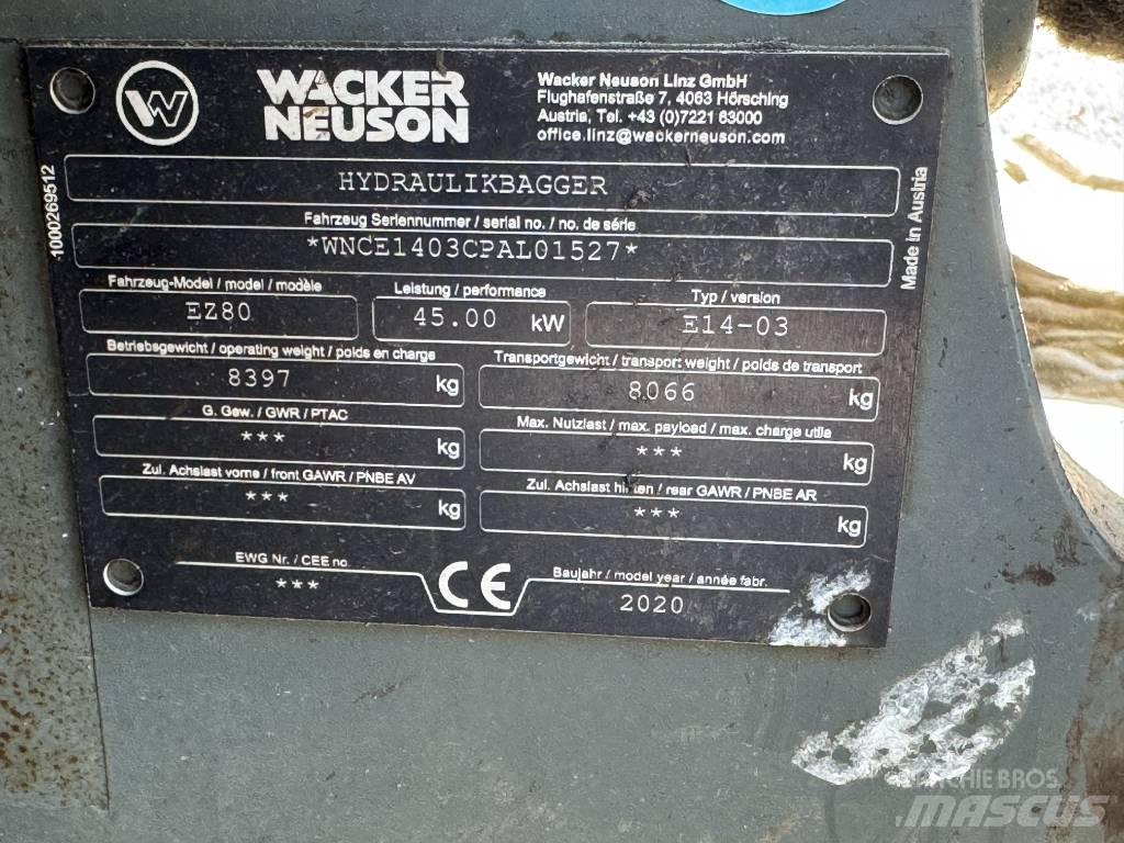 Wacker Neuson EZ80 Bagri goseničarji