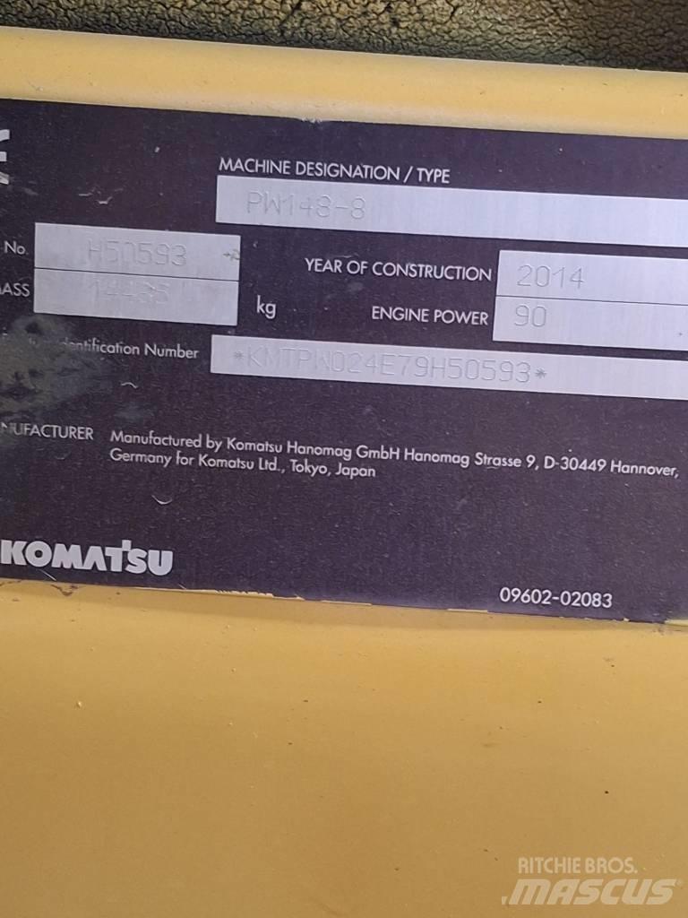 Komatsu PW 148-8 Bagri na kolesih