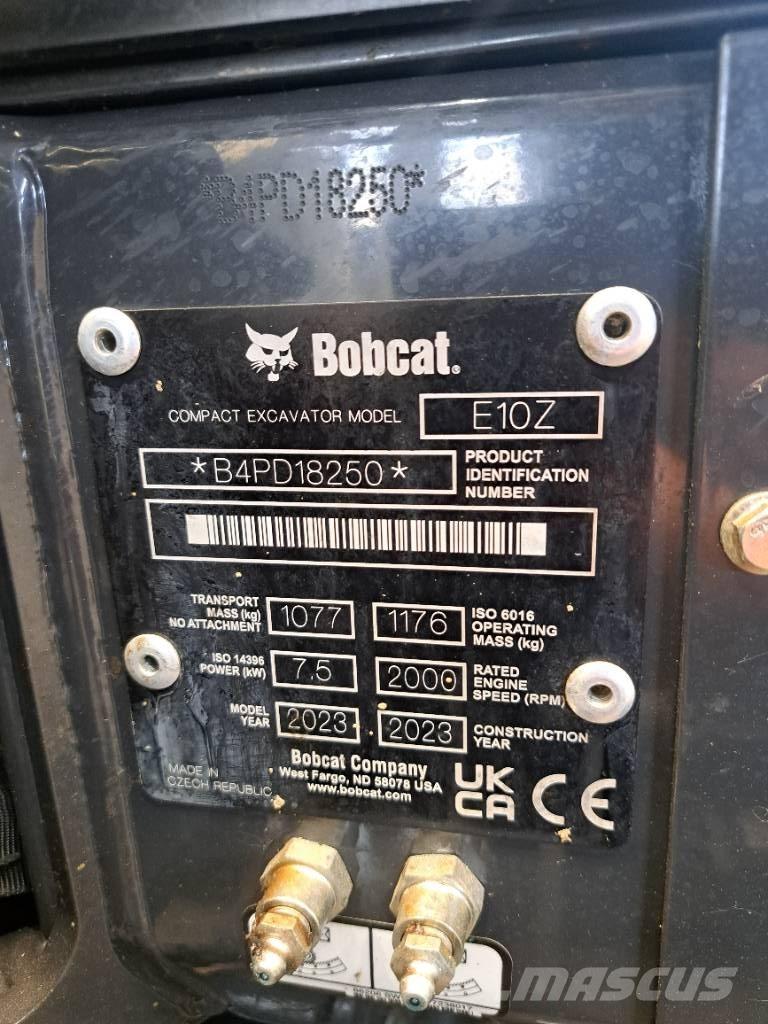 Bobcat E10Z Mini bagri <7t