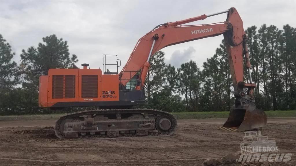 Hitachi ZX 670 Bagri goseničarji