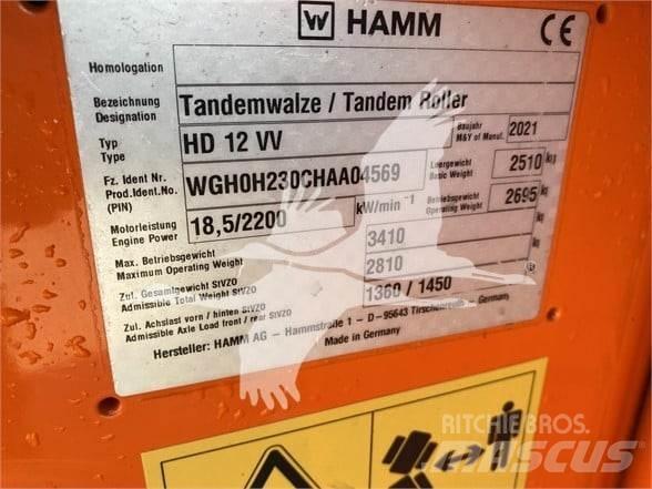 Hamm HD12VV Enojni valjarji