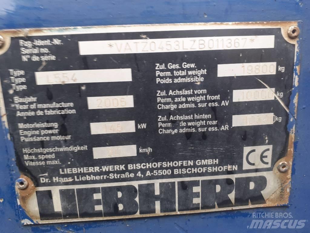 Liebherr L 554 Kolesni nakladalci