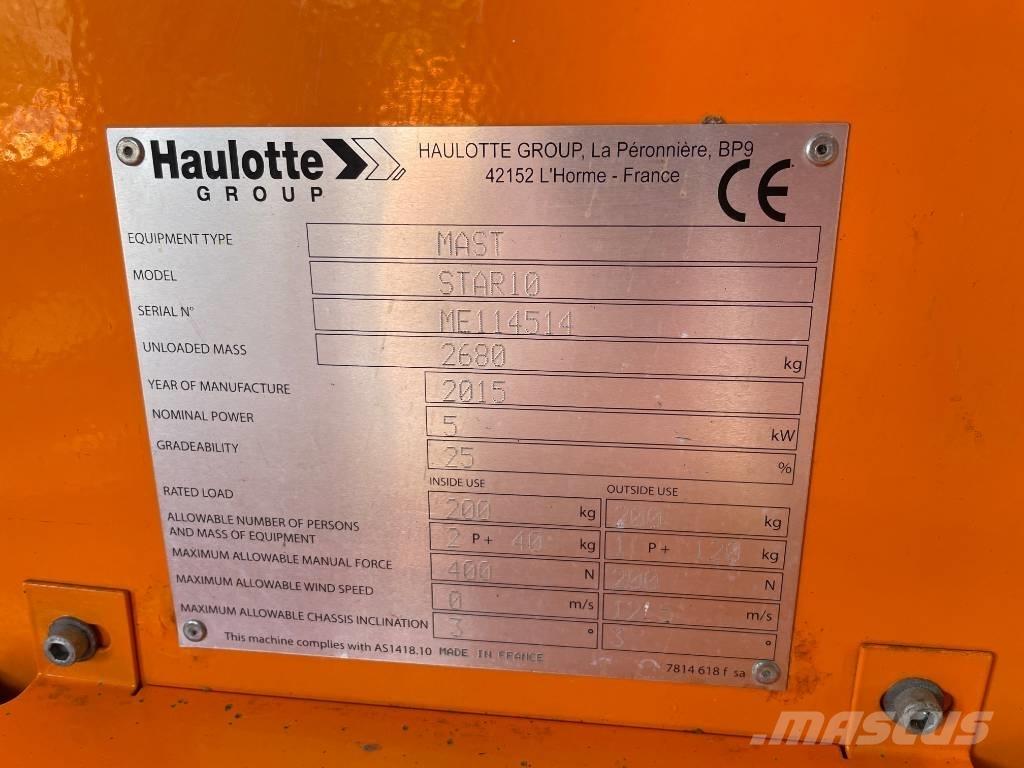 Haulotte Star 10 Vertikalna dvigala