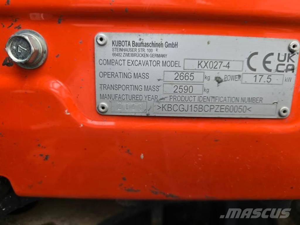 Kubota KX 027-4 Bagri goseničarji
