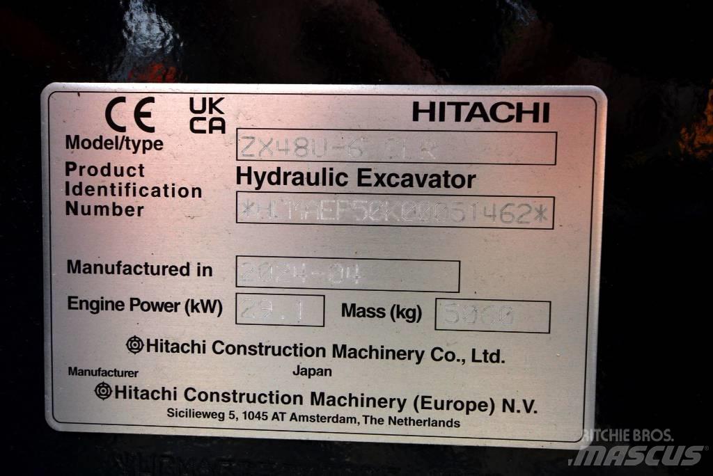 Hitachi ZX 48 U-6 Mini bagri <7t