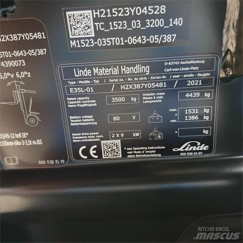 Linde E35L Električni viličarji