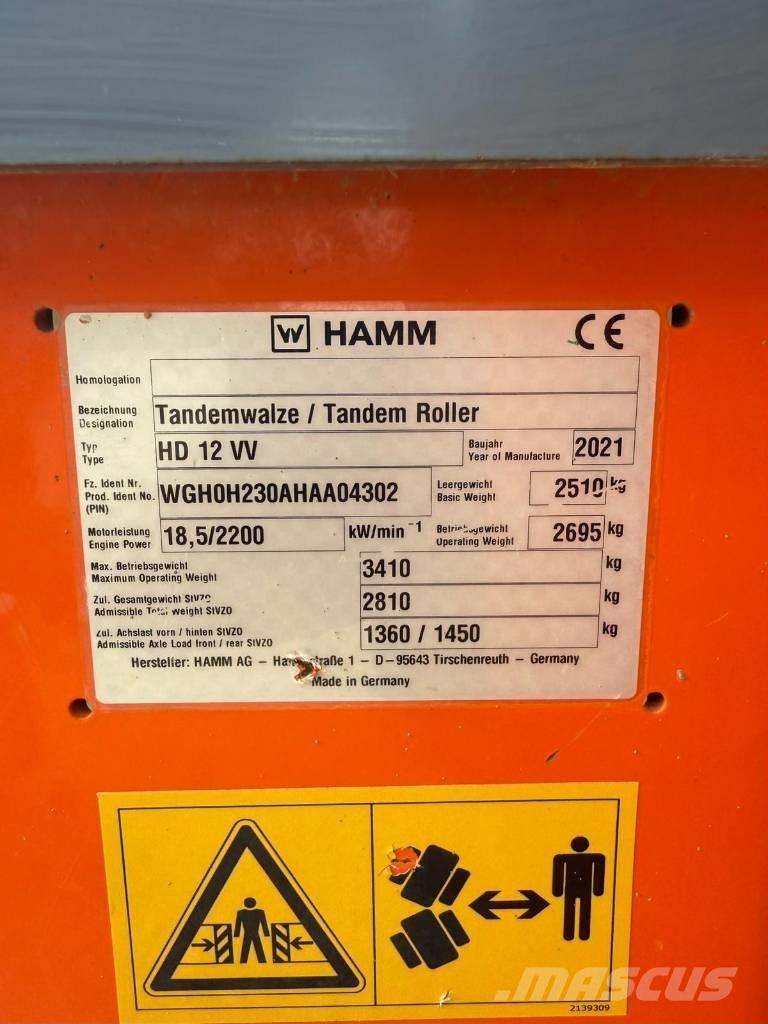 Hamm HD 12 Dvojni valjarji