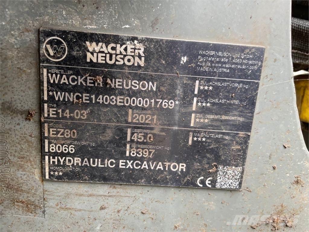 Wacker Neuson EZ80 Bagri goseničarji