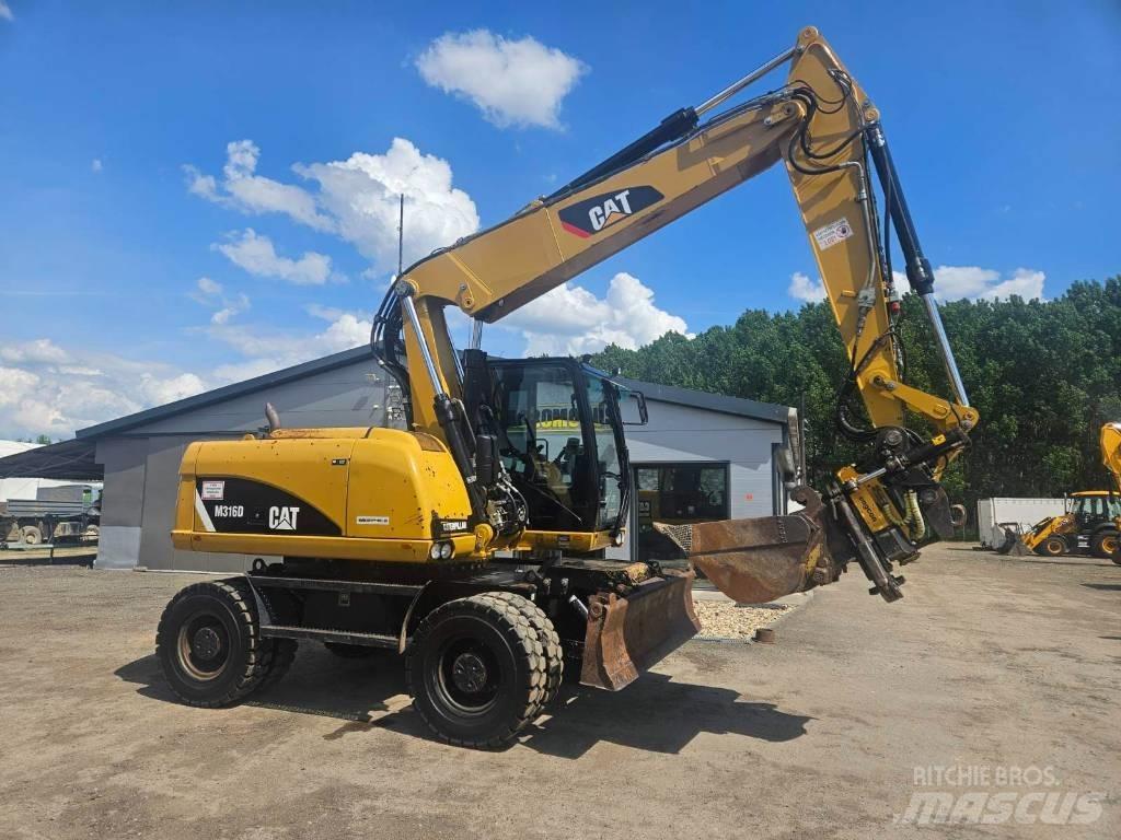 CAT M 316 D Bagri na kolesih