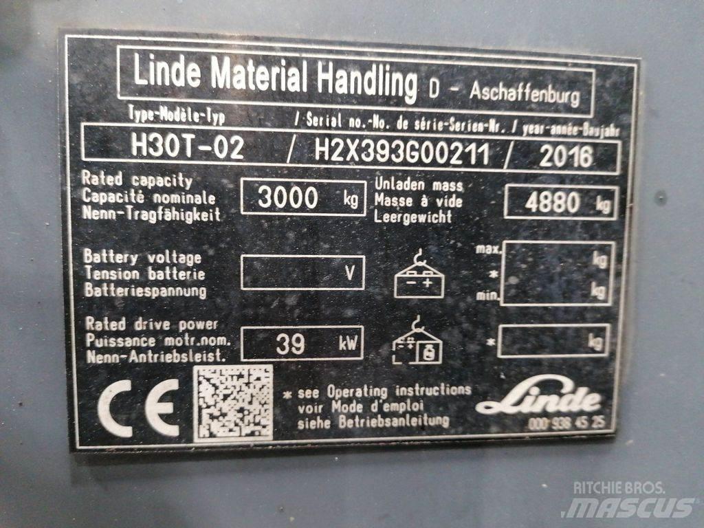 Linde H30T-02 Plinski viličarji