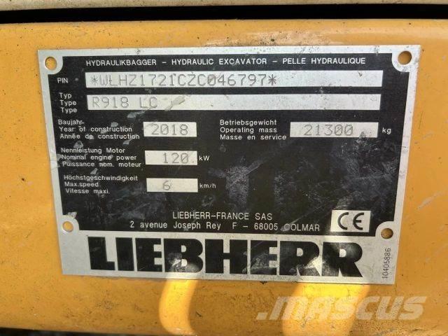 Liebherr R918 LC Bagri goseničarji