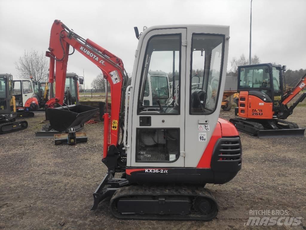 Kubota KX 36-2 alfa Mini bagri <7t