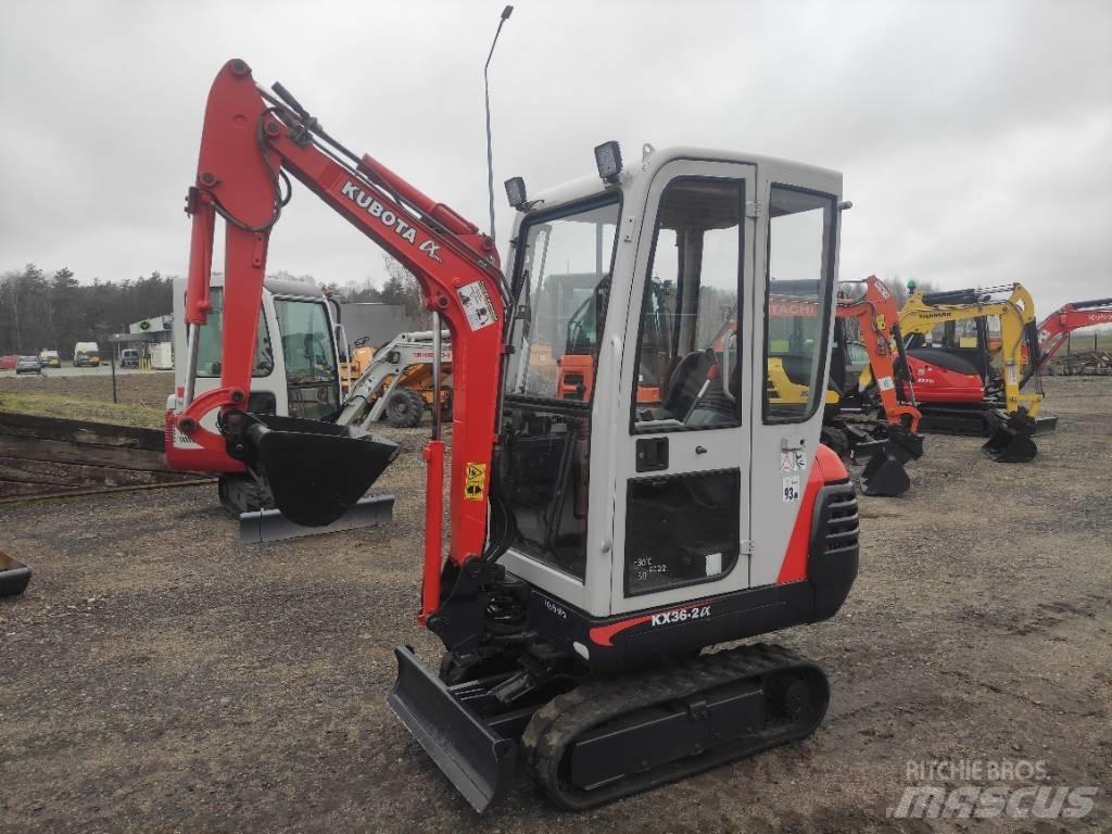 Kubota KX 36-2 alfa Mini bagri <7t