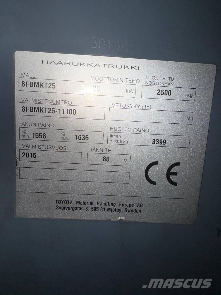 Toyota 8 FBMKT 25 Električni viličarji