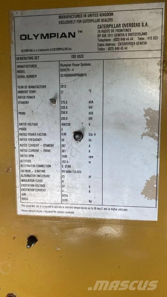 CAT GEH275-4 Dizelski agregati