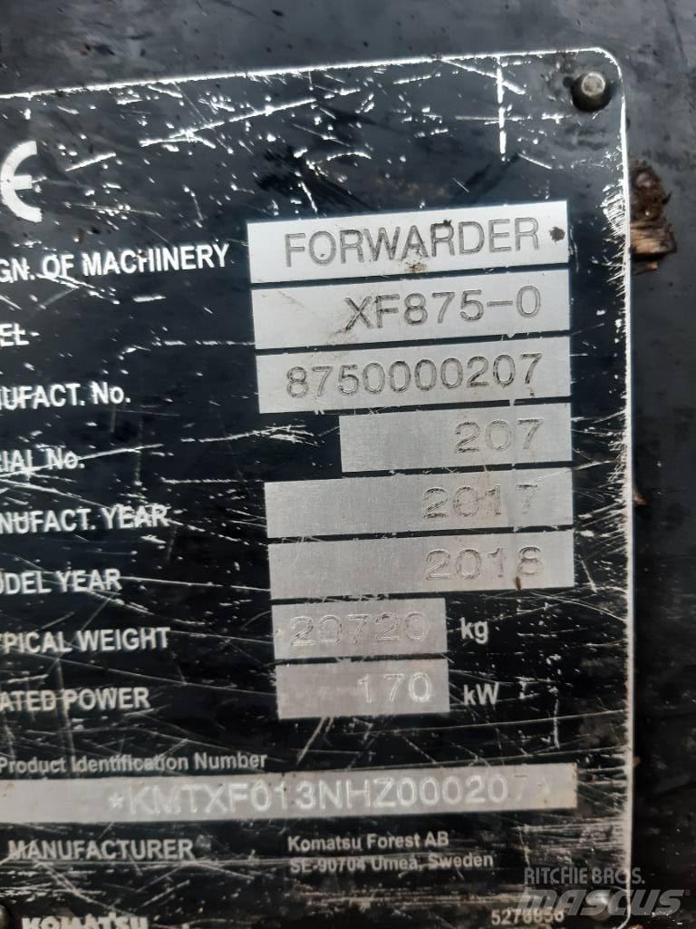 Komatsu 875 Forwarderji
