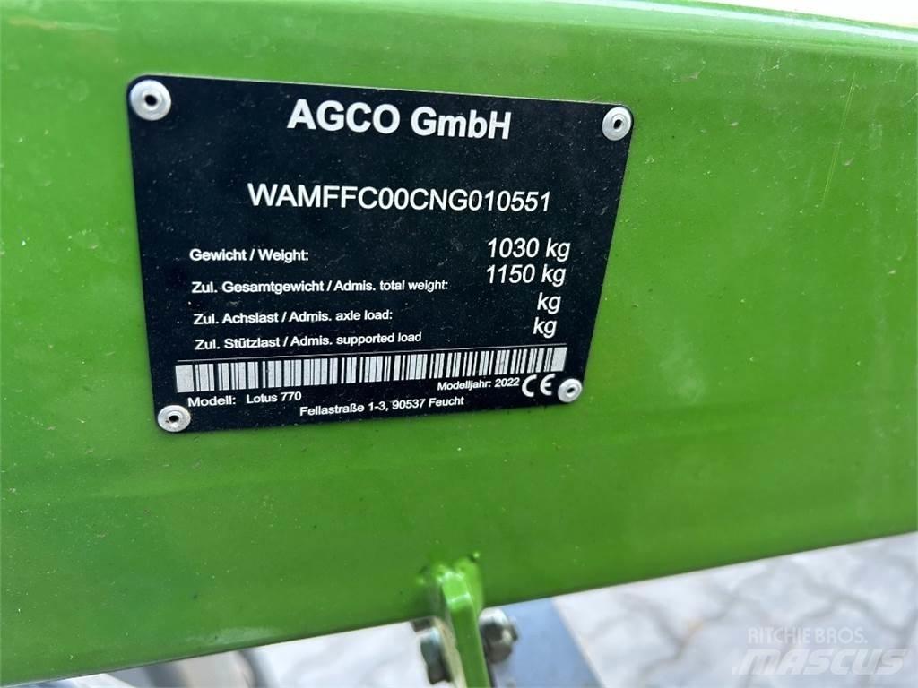 Fendt Lotus 770 Obračalniki in zgrabljalniki