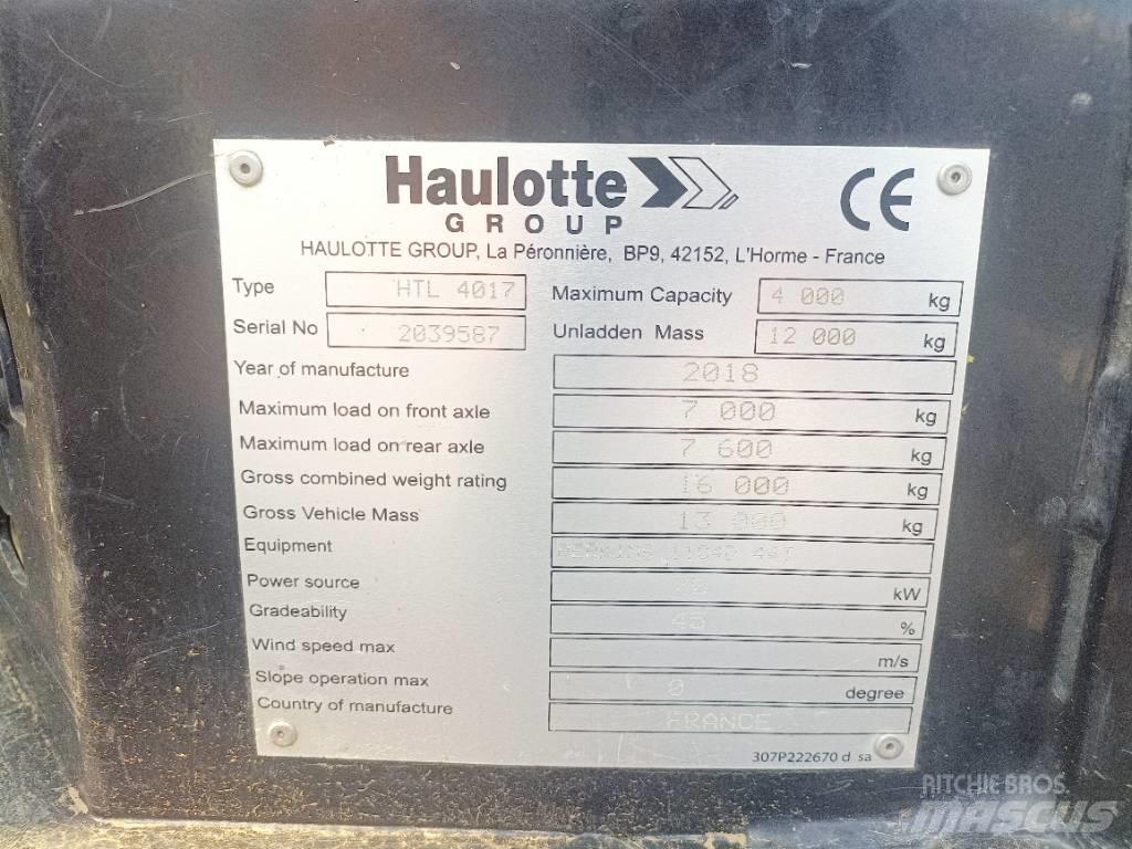 Haulotte HTL4017 Teleskopski viličarji