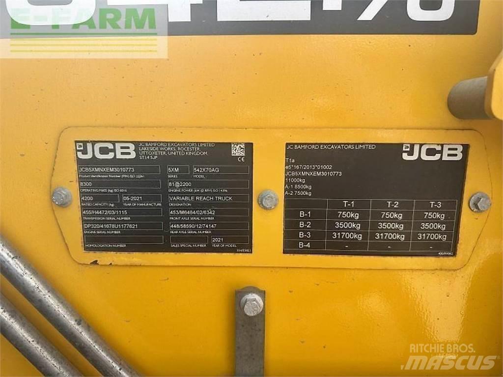 JCB 542-70 Kmetijski teleskopski nakladalci