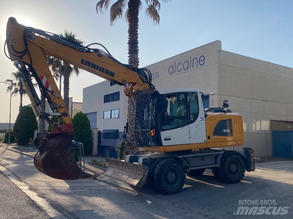 Liebherr A918 Bagri na kolesih