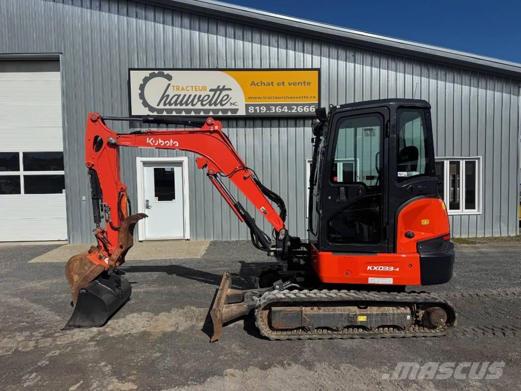 Kubota KX 033-4 Mini bagri <7t
