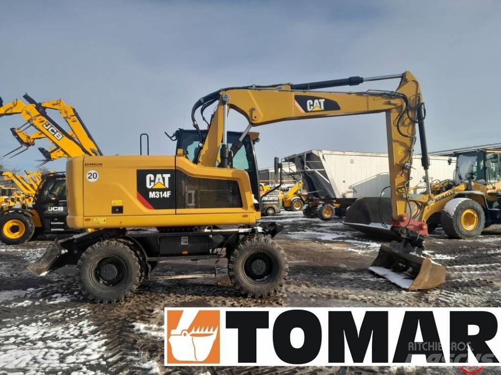 CAT M 314 F Bagri na kolesih