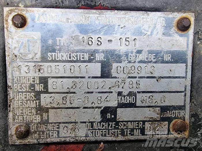 ZF 16 S 151 Transport - drugo