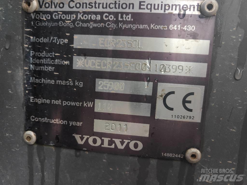 Volvo ECR 235 C L Bagri goseničarji