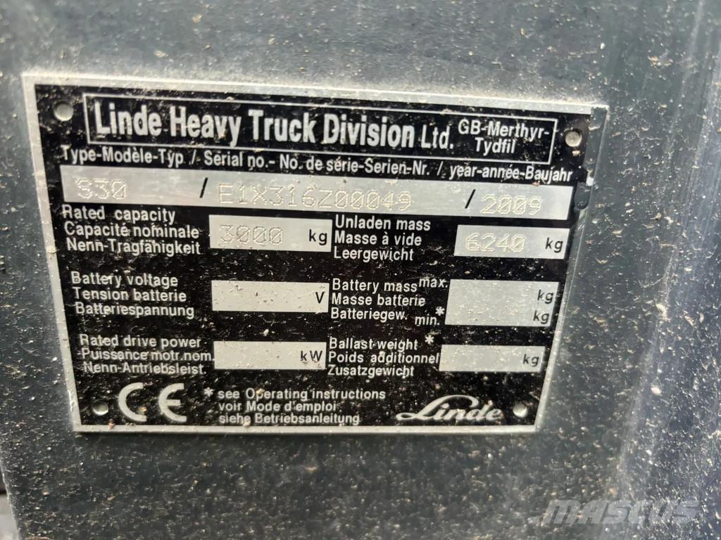 Linde S30 Diesel Bočni viličari